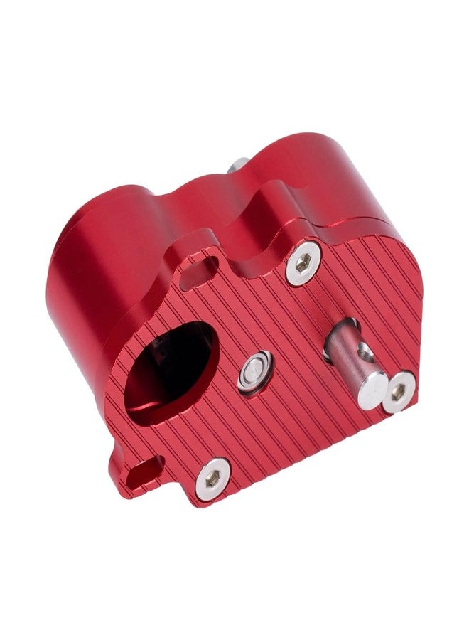YSKMLOLP SCX10 TRX4 Gearbox,LCG Crawler R2 Metal Transmission Low Center of Gravity Gearbox for 1/10 RC Car SCX10 TRX4 RC4WD Capra Axle DIY Chassis(Red) - Image 2